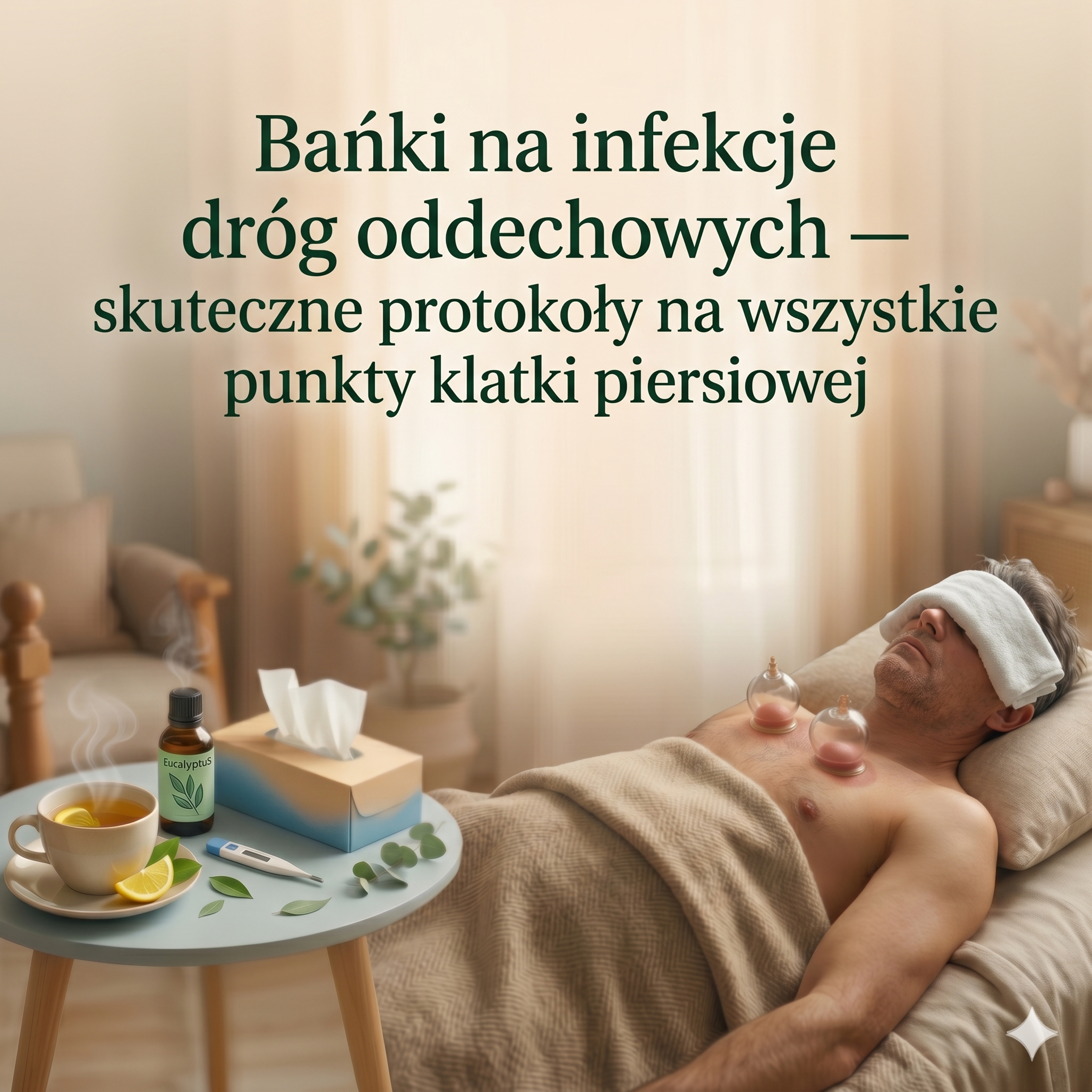 Bańki na przeziębienie, gorączkę i kaszel Lvl.2  — skuteczne protokoły na wszystkie punkty klatki piersiowej
