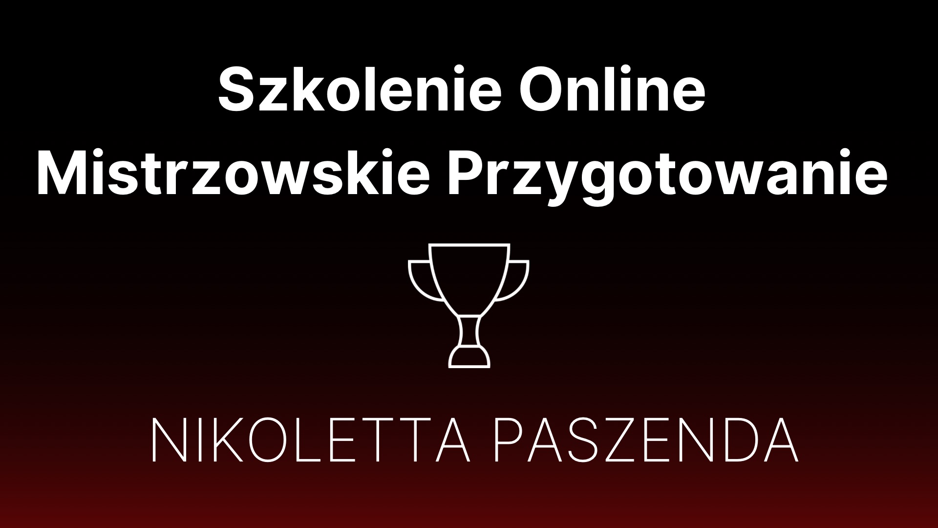 Szkolenie Online Przygotowanie do mistrzostw Rzęsy