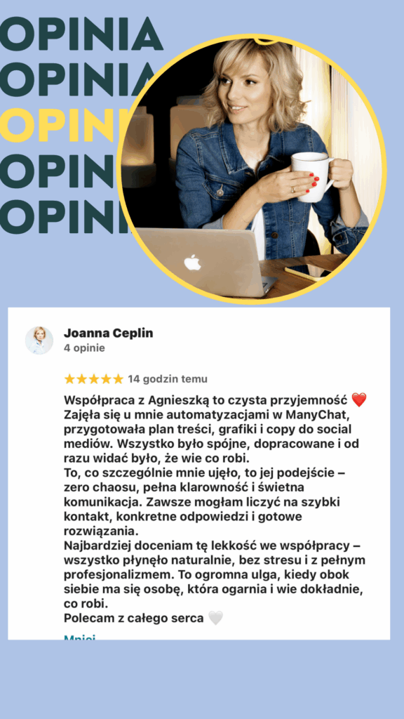 opinia - Joanna Ceplin - automatyzacja_Agnieszka Herman-Ninja WA