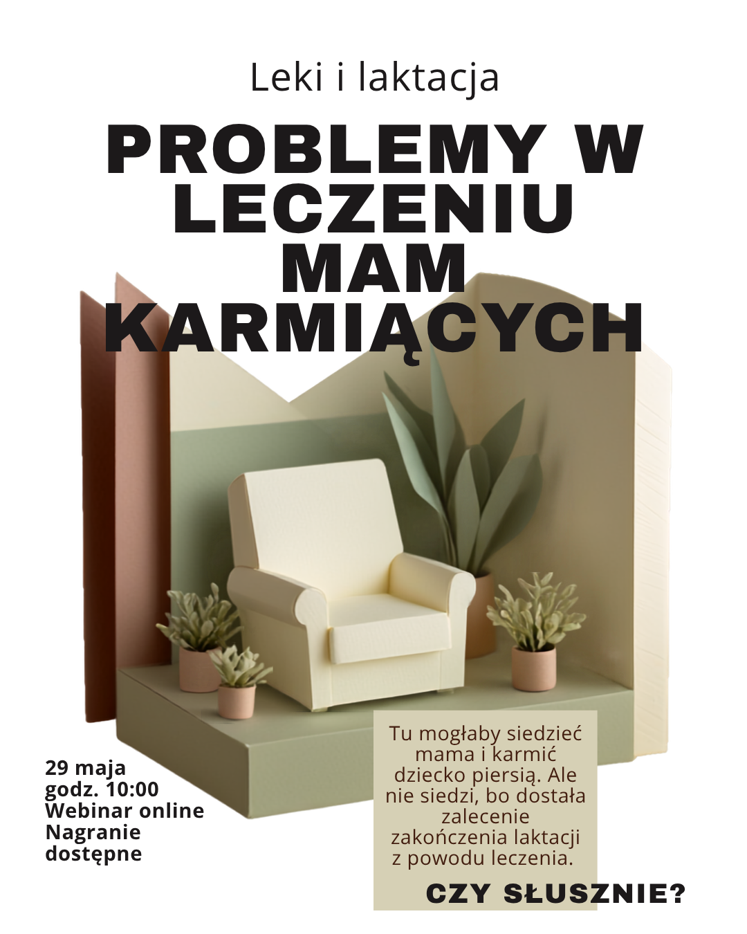 Leki i laktacja: problemy w leczeniu – webinar