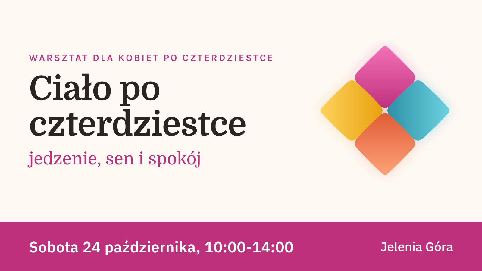 Ciało po czterdziestce: jedzenie, sen i spokój