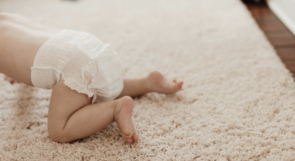 Delikatne tło z księżycem i subtelną ilustracją