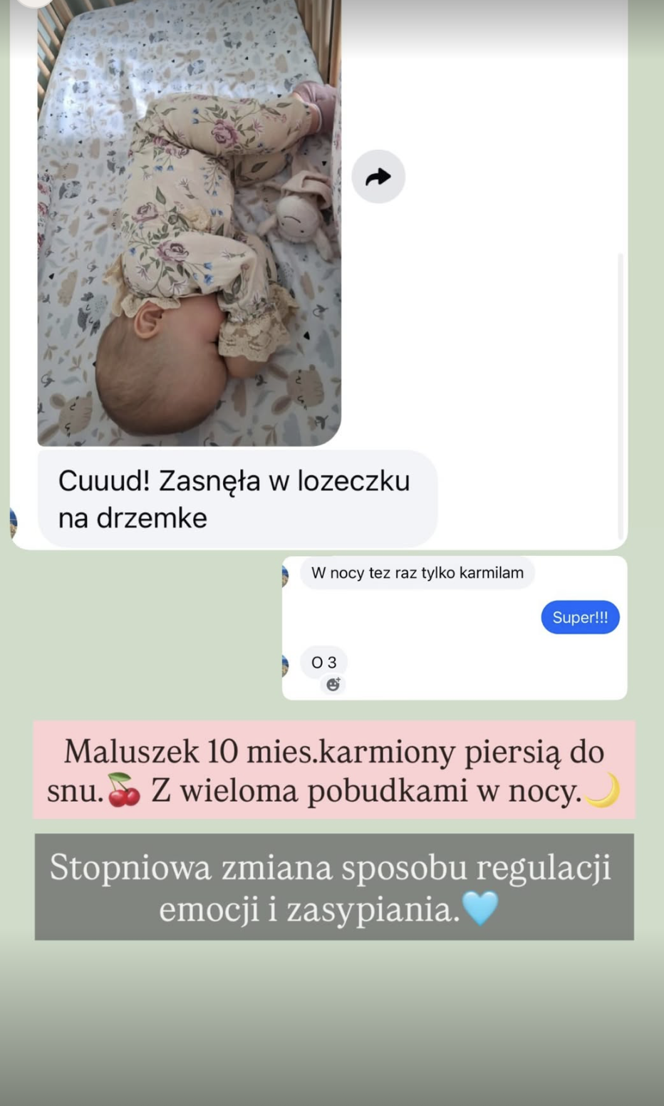 Opinia o poprawie nocnego snu dziecka