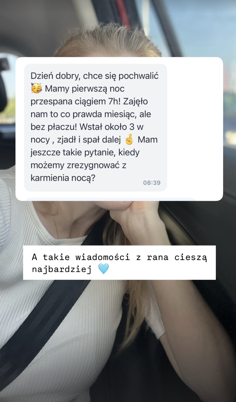 Wiadomość od mamy po zmianach dotyczących snu dziecka