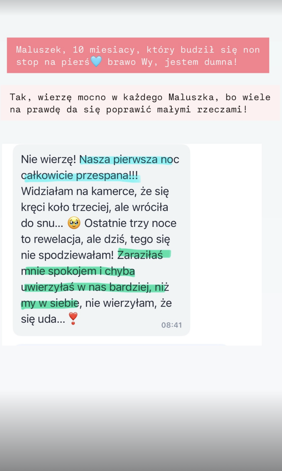 Opinia mamy o zmianach w zasypianiu dziecka