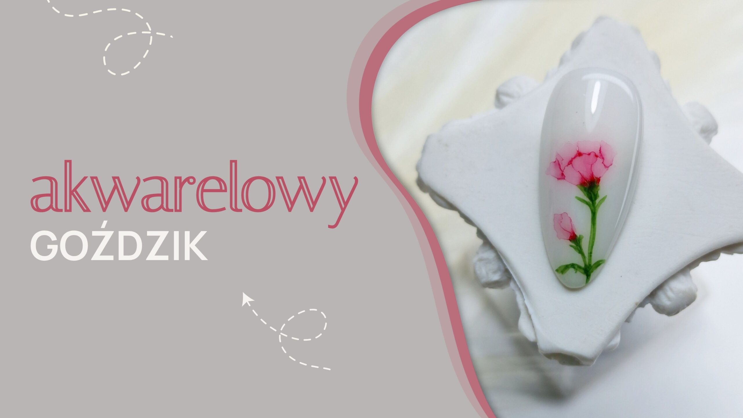 Akwarelowy GOŹDZIK