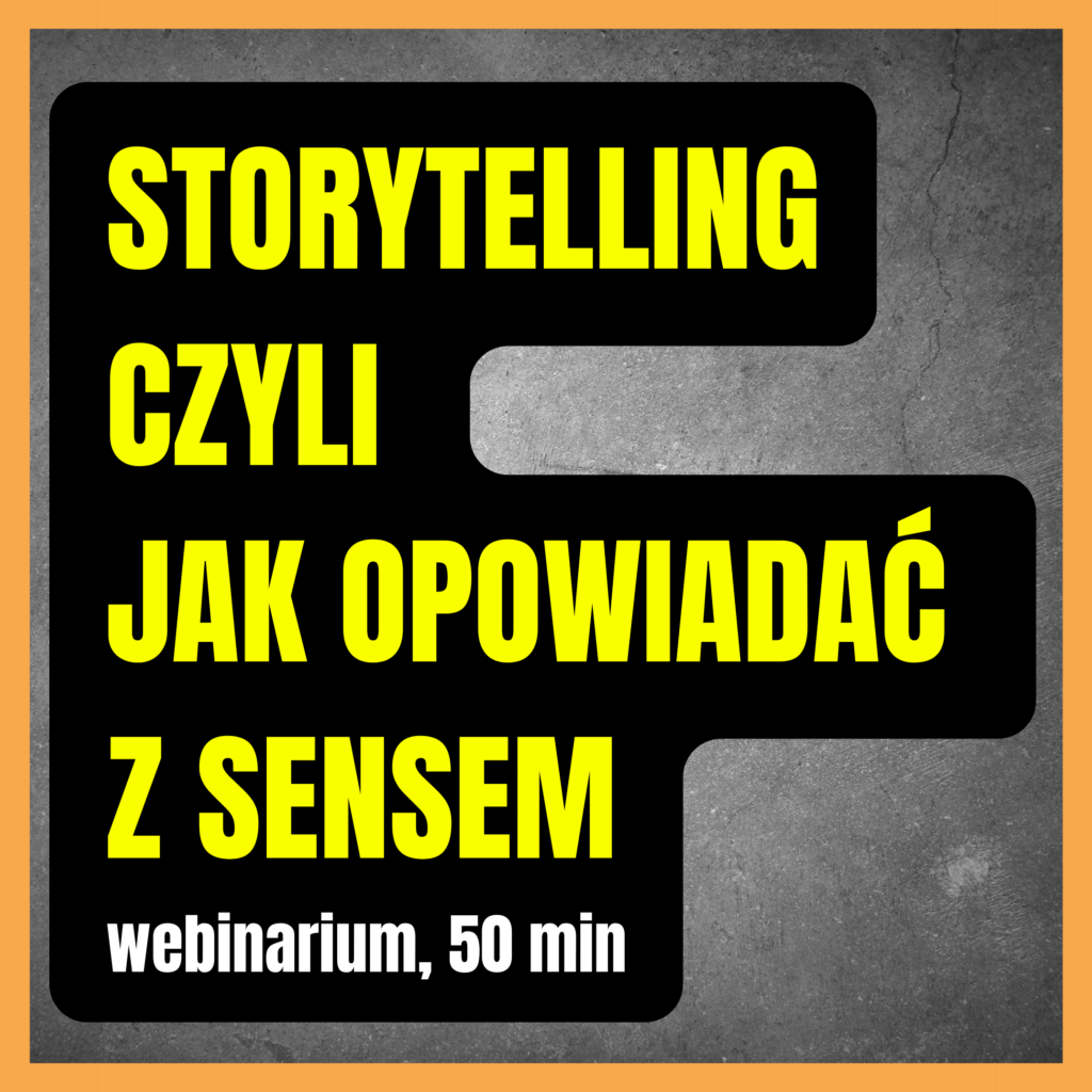 Storytelling webinarium