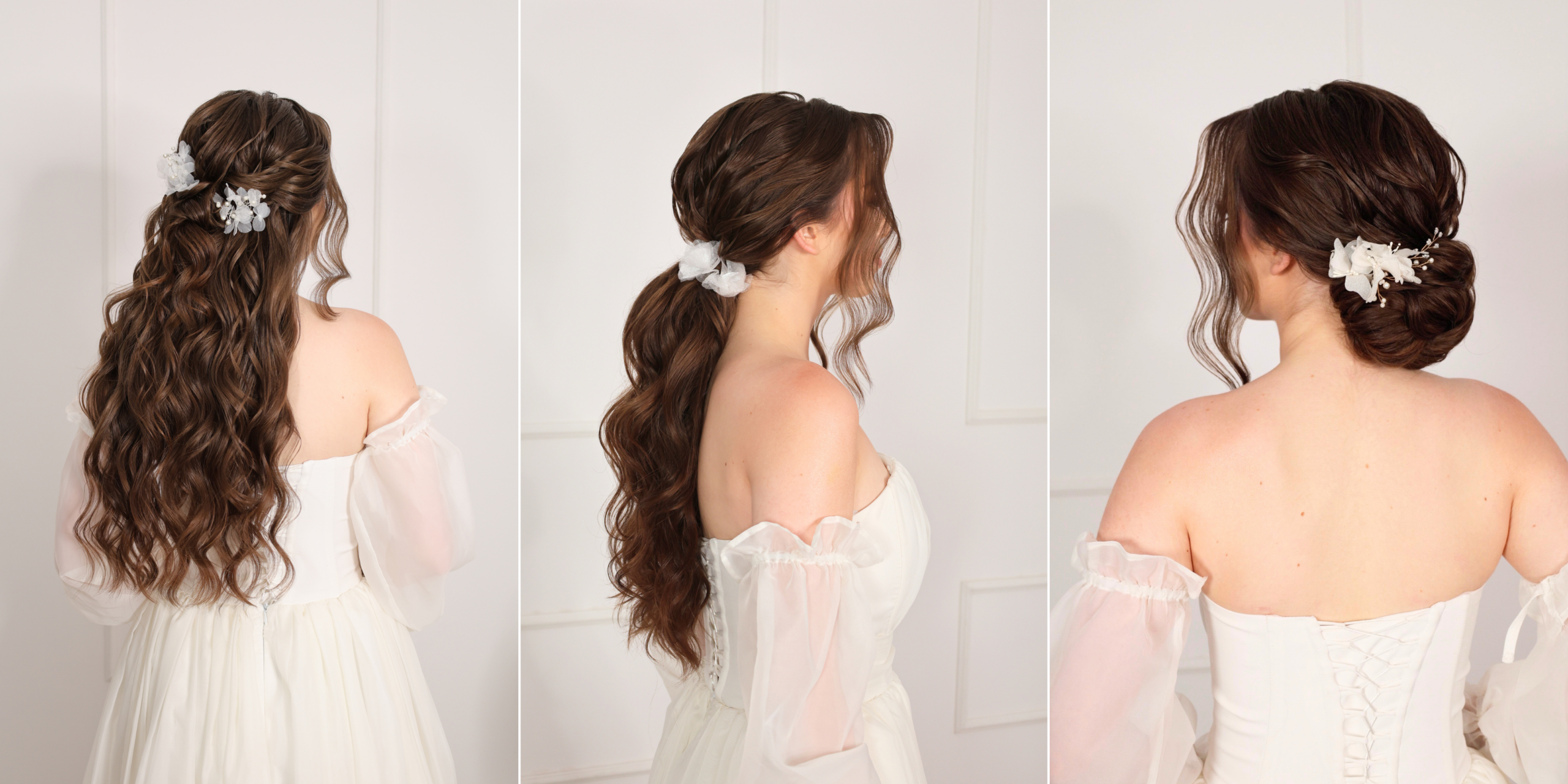 BOHO 3w1 - Półupięcie, Kitka i Kok w stylu BOHO