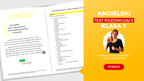 Angielski – Test poziomujący wiedzę po klasie VII – szkoła podstawowa