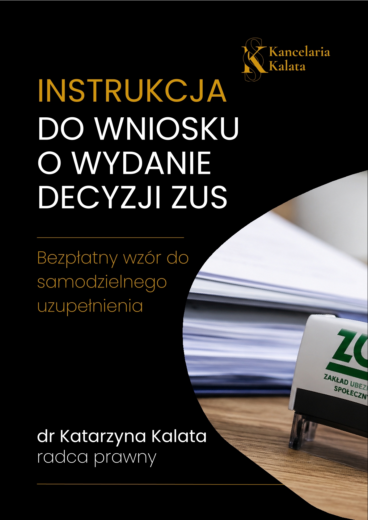 Okładka instrukcji do wniosku ZUS