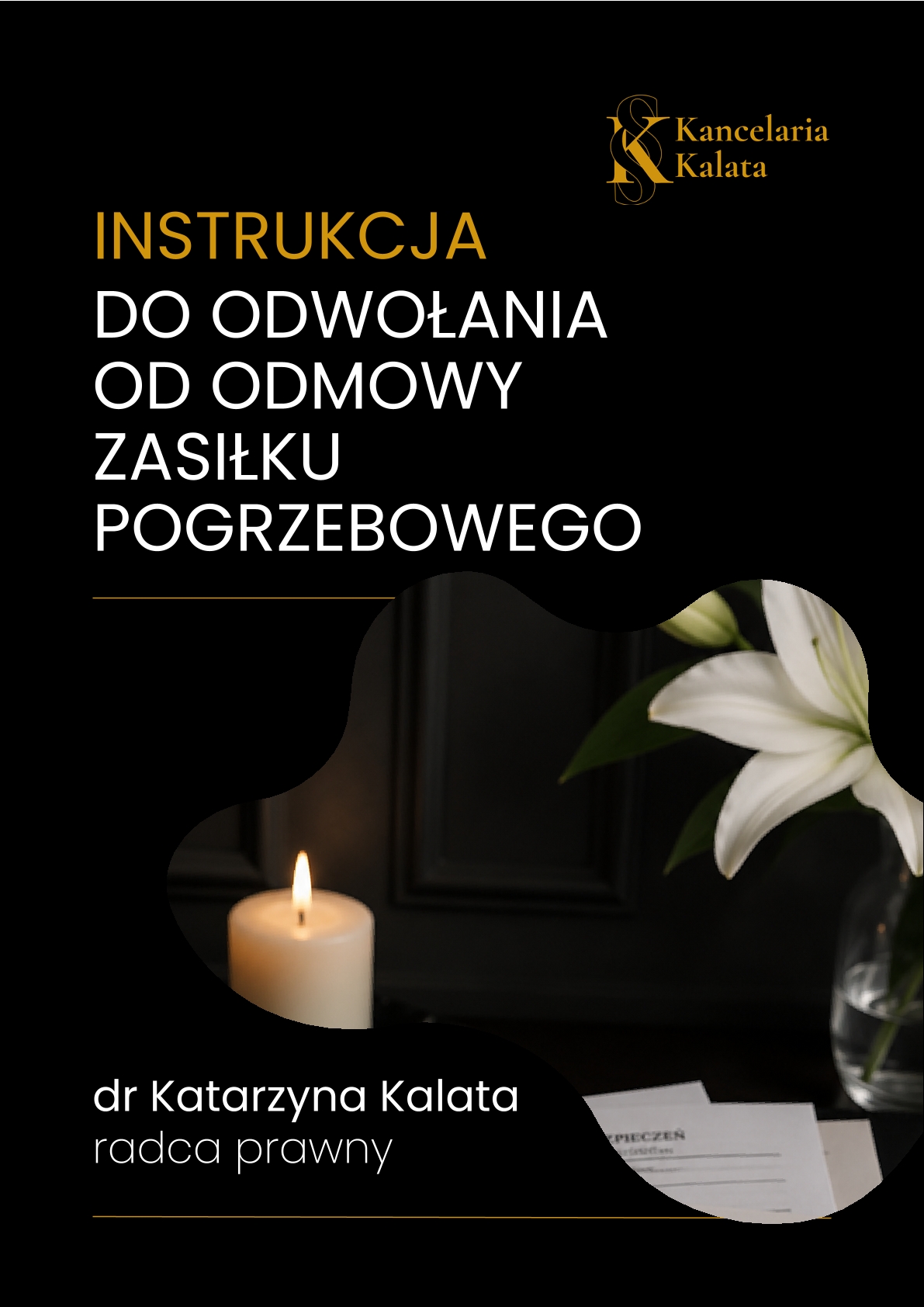 Okładka instrukcji do odwołania od odmowy zasiłku pogrzebowego