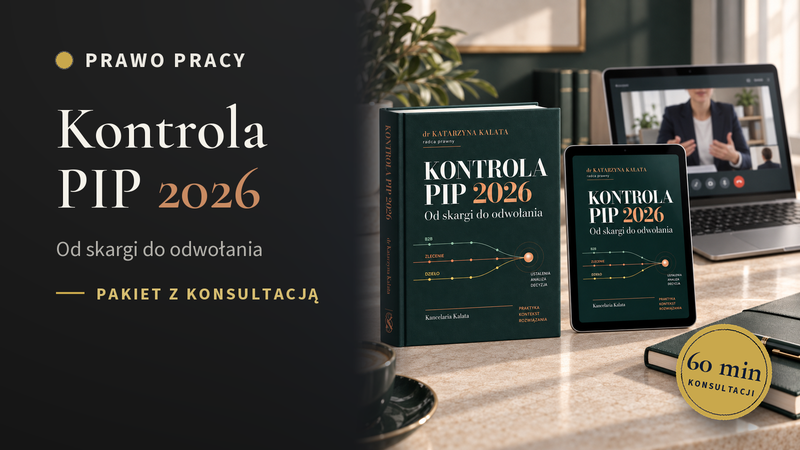 Kontrola PIP 2026 – książka, e-book i konsultacja z prawnikiem