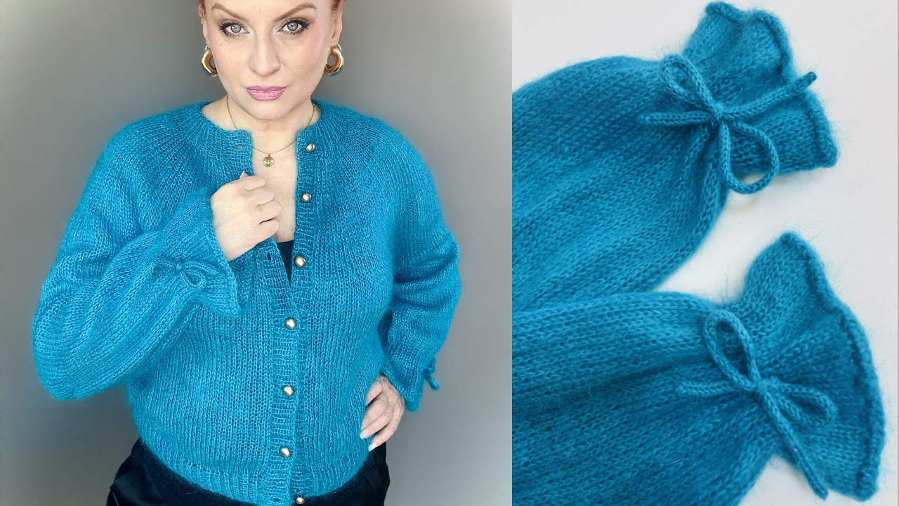 Moon Rose Cardigan - wzór dziewiarski na drutach