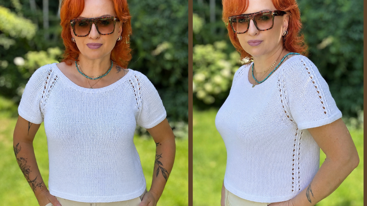 Easy Breezy Tee - wzór dziewiarski na drutach