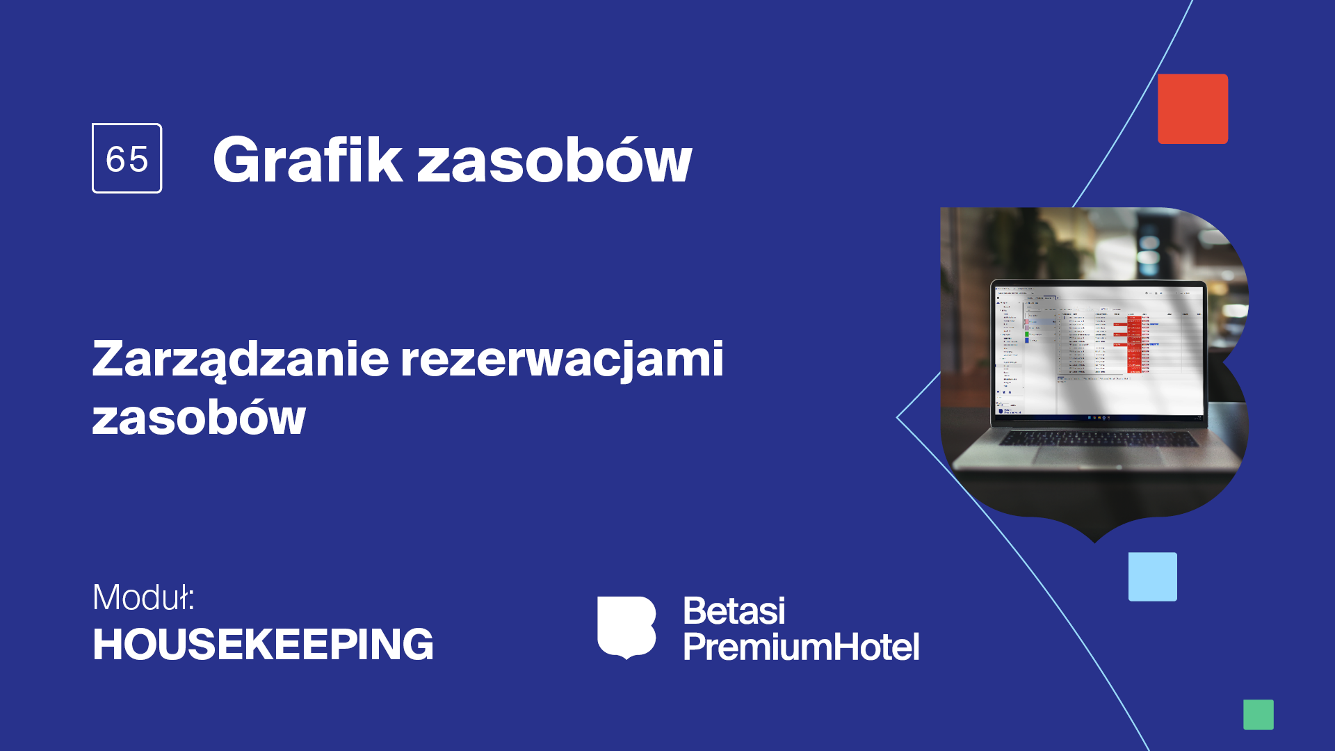 Grafik zasobów w module Housekeeping
